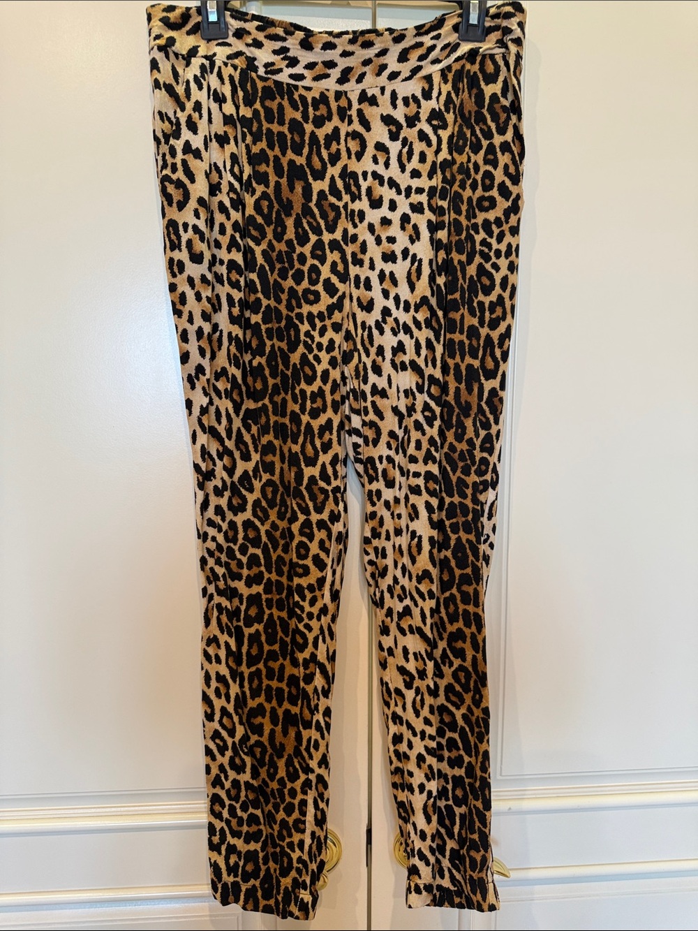 Forever 21 Leopard Print Straight Leg Pants - Brown/Black